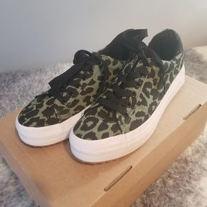 Animal Print Flatform Trainers